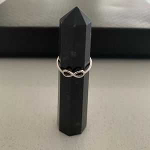Sterling silver infinity ring - 925 (size 6.5 & 8)